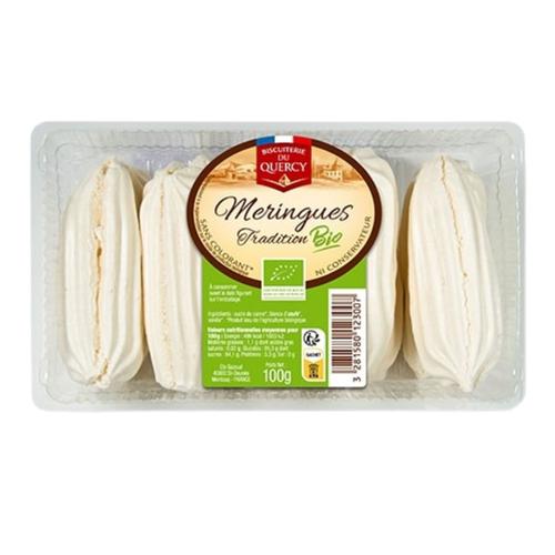 Visuel 1 du produit Meringues barquette bio Biscuits les Saules - 100 g