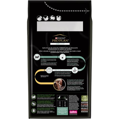 Visuel 2 du produit Croquette pour chat Pro Plan LiveClear stérilisé saumon - 1,4 kg