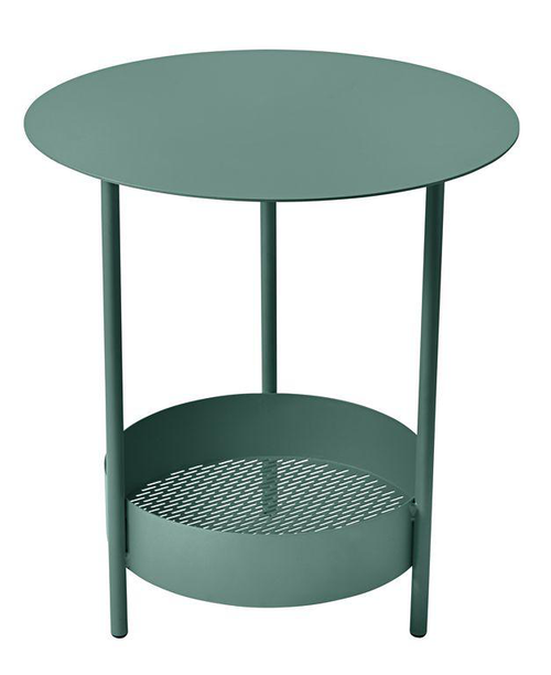 Visuel 1 du produit Guéridon Salsa coloris vert en acier - Ø 50 cm x 50 cm