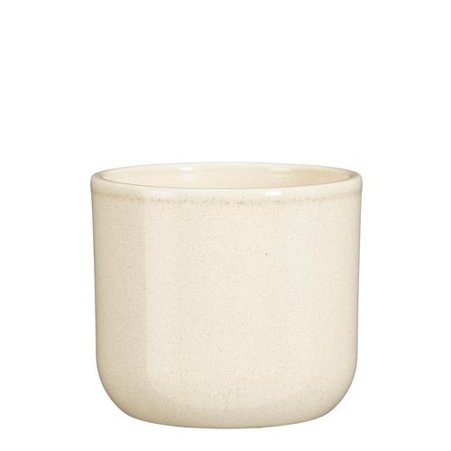 Visuel 1 du produit Pot rond coloris beige en céramique Fedor Mica Decorations - 12, 5 x Ø 14 cm