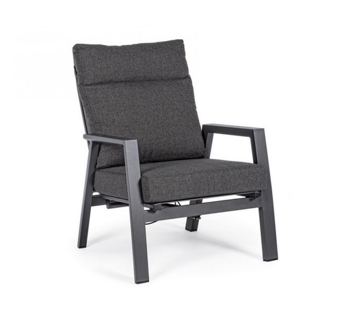 Visuel 1 du produit Fauteuil inclinable KLEDI - Anthracite - BIZZOTTO