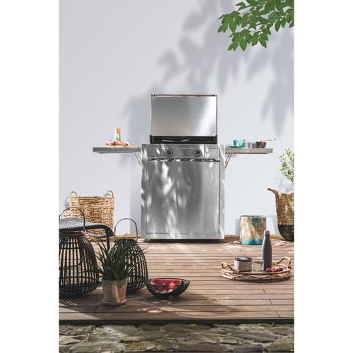 Visuel 3 du produit Plancha à gaz en inox et fonte émaillée Forge Adour Modern G 60 - 65,5 x 57,3 x 23,8 cm
