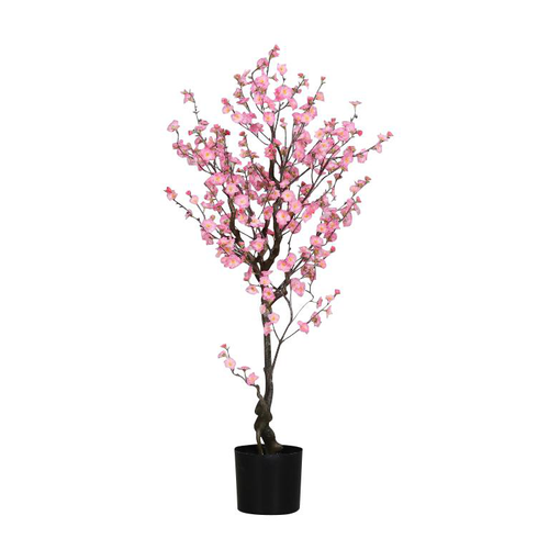 Visuel 1 du produit Cerisier artificiel en fleurs de couleur rose - 130 cm