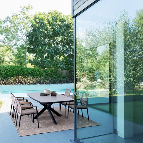 Visuel 2 du produit Fauteuil Maddox alu/teck/corde