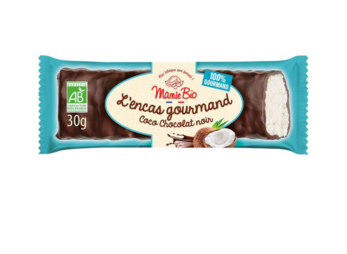 Visuel 1 du produit Barre chocolatée coco chocolat noir bio Mamie bio - 30 g