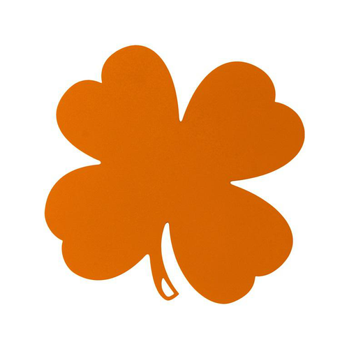 Visuel 1 du produit Dessous de plat en acier orange Fermob Trèfle - 28,5 x 28,5 cm