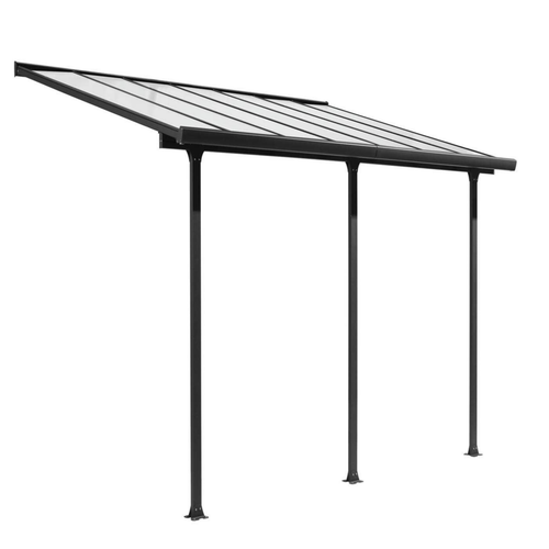 Visuel 1 du produit Toit terrasse coloris gris en aluminium - 4,18 x 3,07 m