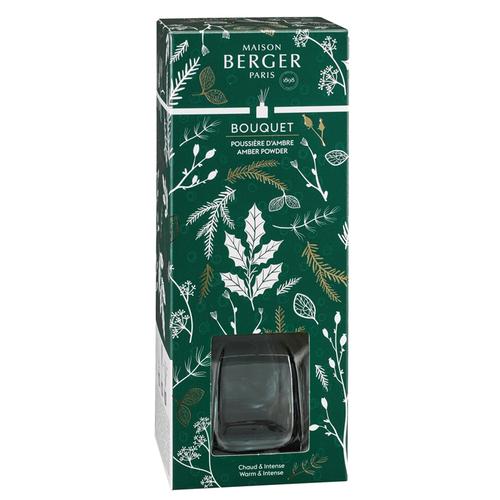Visuel 1 du produit Bouquet parfumé en verre laqué vert Maison Berger Magical poussière d’ambre - 100 ml