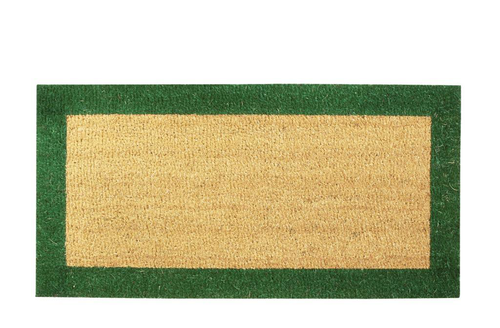 Visuel 1 du produit Tapis brosse coco naturel/vert Sweetsol - 60 x 40 cm