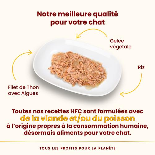 Visuel 3 du produit Pâtée pour chat HFC Jelly au filet de thon et algues Almo Nature - 55 g
