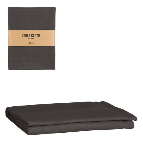 Visuel 1 du produit Nappe en coton gris foncé Villia - 250 x 140 cm