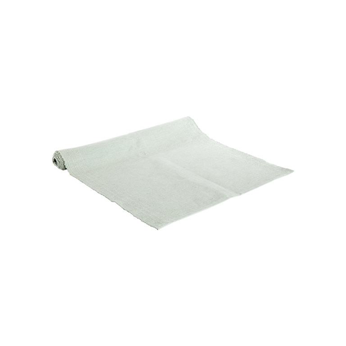 Visuel 1 du produit Chemin de table uni en coton argenté bleu ciel brillant - 150 x 50 cm