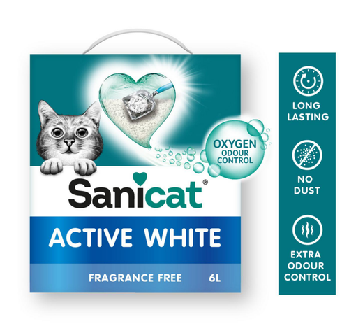 Visuel 2 du produit Litière pour chat Sanicat Active White – 10 L