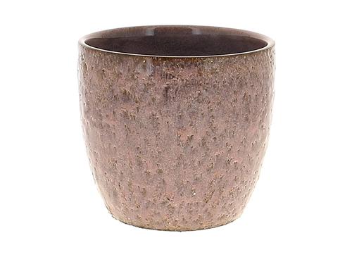 Visuel 1 du produit Cache-pot rond coloris rose R17 - Ø 17 x H 15,5 cm