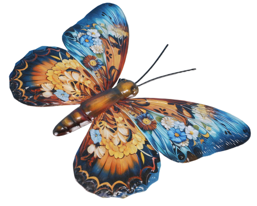 Visuel 1 du produit Papillon en métal multicolore Riviera décor A moyen modèle - 36 cm