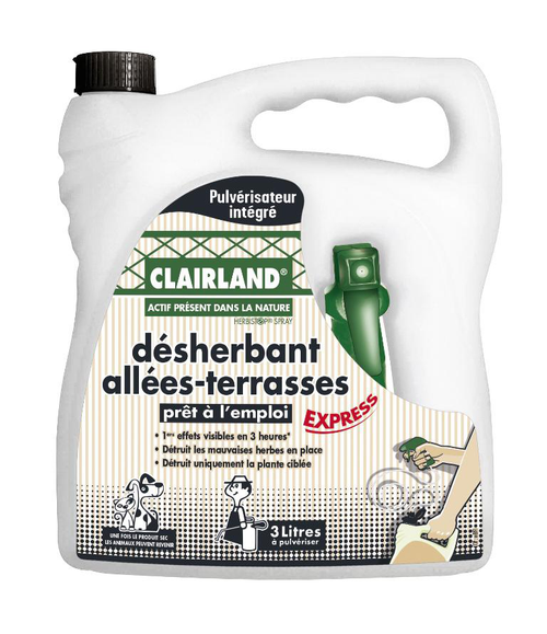 Visuel 1 du produit Désherbant pour allées et terrasse en bidon Clairland  - 3 L