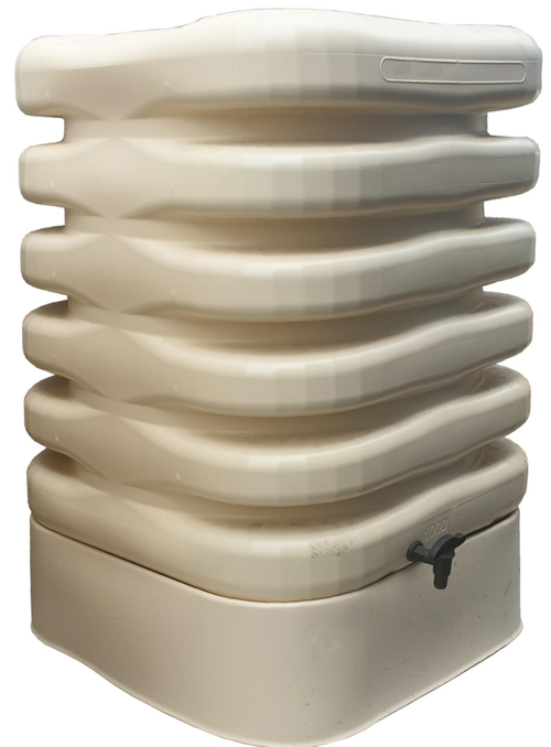 Visuel 1 du produit Socle beige pour récupérateur d’eau cubique 1000 L