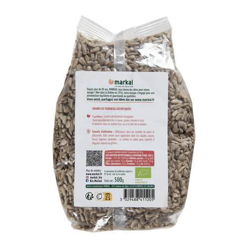 Visuel 2 du produit Graines de tournesol bio Markal sachet - 500 g