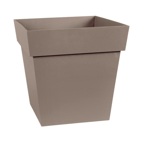 Visuel 1 du produit Pot carre Toscane Taupe L32 x l32 x H32