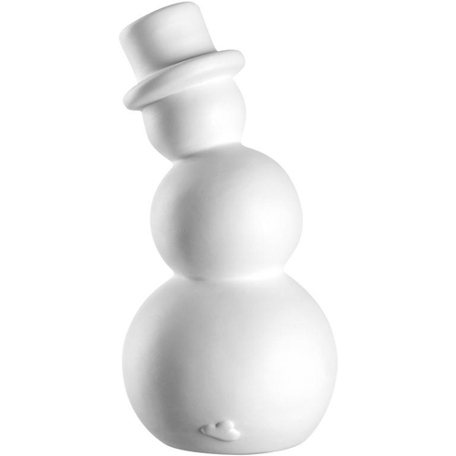 Visuel 1 du produit Figurine bonhomme de neige en céramique blanche Leonardo Pablo - Ø 7,5 x H 15 cm