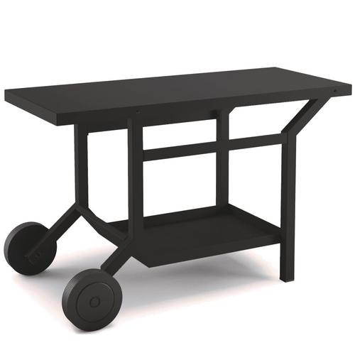 Visuel 1 du produit Table roulante pour plancha en acier noir Forge Adour - 119,1 x 64,8 x 76 cm