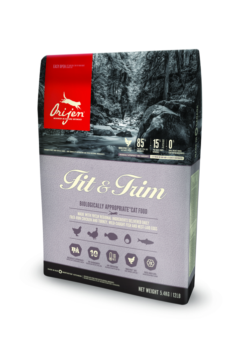 Visuel 1 du produit Croquette pour chat adulte au poulet Fit & Trim Orijen® - 5,4 kg