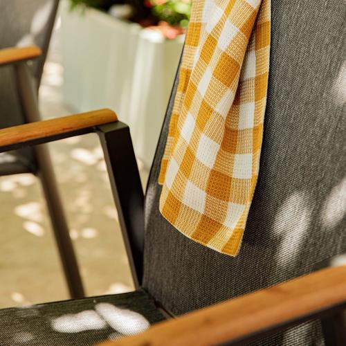 Visuel 11 du produit Table Calla avec allonges naturel coloris bois en aluminium - 160/240 x 100 cm