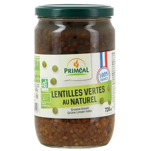 Visuel 1 du produit Lentilles vertes au naturel bio origine France - 720 ml