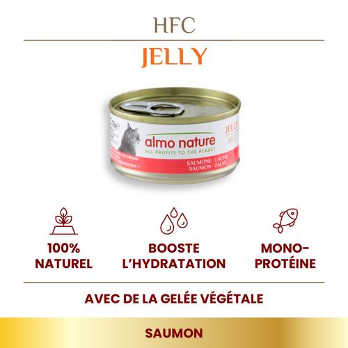 Visuel 2 du produit Pâtée pour chat HFC Jelly au saumon Almo Nature - 70 g