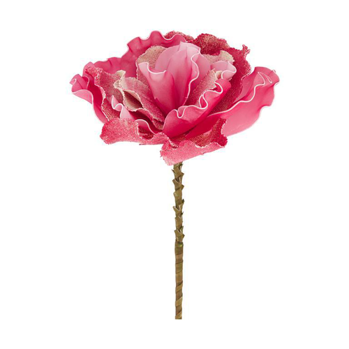 Visuel 1 du produit Fleur en mousse fuchsia - Ø 25 x H 77 cm