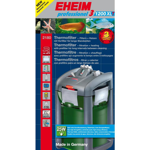 Visuel 1 du produit Filtre aquarium thermorégulé, 400-1200L, EHEIM Professionel 3 Thermo 1200XL