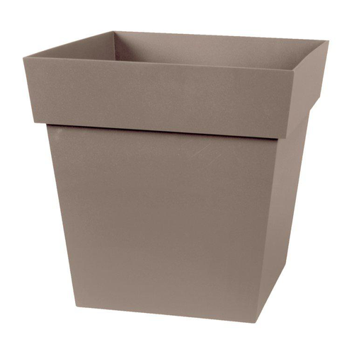 Visuel 2 du produit Pot carre Toscane Taupe L32 x l32 x H32