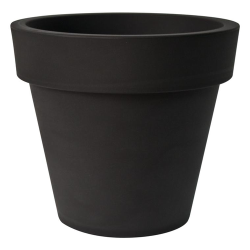 Visuel 1 du produit Pot Ikon Tourterelle noir perle en polyéthylène Euro3plast - Ø 50 cm