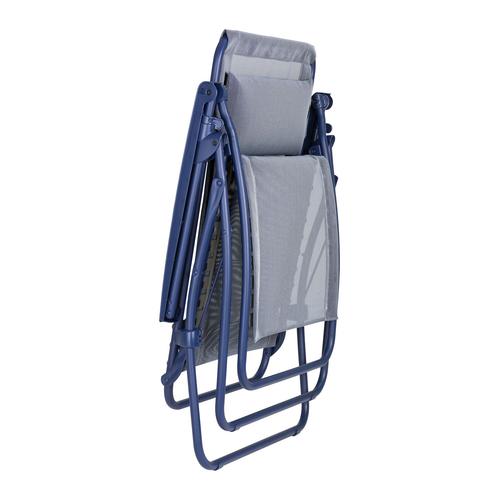 Visuel 2 du produit Fauteuil relax en acier et toile bleu Lafuma R Clip Colorblock - 68 x 88 x 115 cm