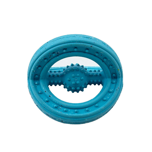 Visuel 4 du produit Jouet pour chien en caoutchouc naturel et Nike Grind coloris bleu sphère à mâcher Max Fusion - Taille L