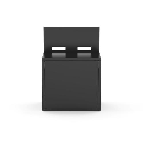 Visuel 1 du produit Support pour plancha coloris noir en acier - 80 x 60 x 109 cm