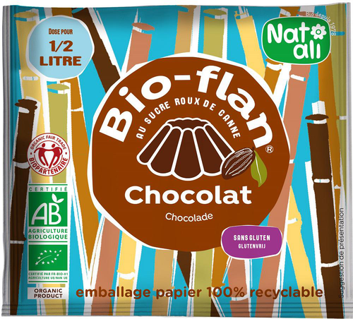 Visuel 1 du produit Préparation pour Bioflan chocolat bio Natali - 32 g