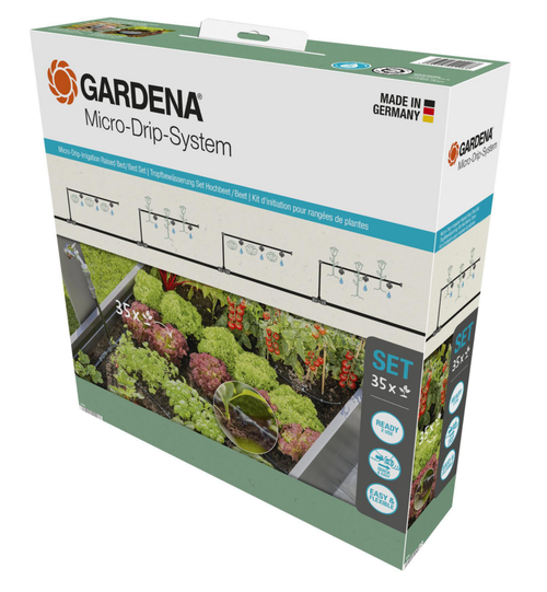 Visuel 1 du produit Kit d'initiation pour rangées de plantes Gardena - jusqu'à 35 plantes