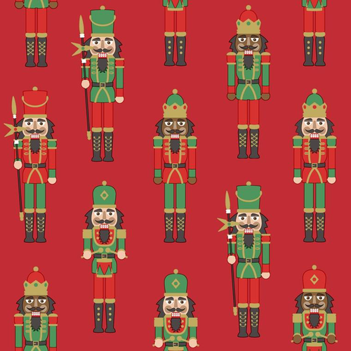 Visuel 1 du produit 20 serviettes 3 plis Nutcracker red - 33 x 33 cm