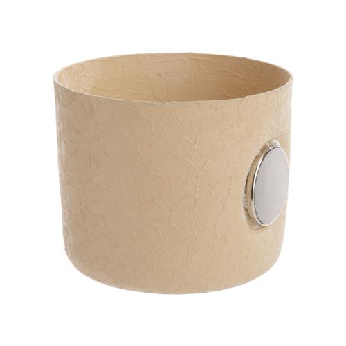 Visuel 1 du produit Cache-pot beige aimanté Baby - Ø 7,5 x H 6,5 cm