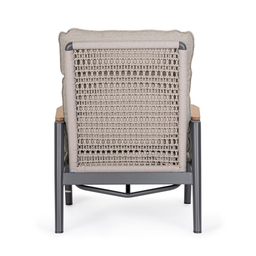 Visuel 5 du produit Fauteuil inclinable en aluminium anthracide Miguel Pélican