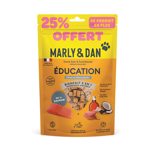 Visuel 1 du produit Friandises pour chien Marly & Dan Éducation - 25 % offert - 125g