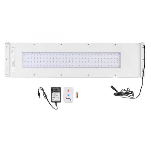 Visuel 1 du produit Aquarium blanc avec couvercle éclairé et télécommande, SUPERFISH - modèle Home 80/85