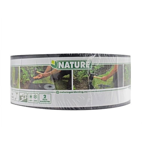 Visuel 1 du produit Bordure en polyéthylène recyclé noir épaisseur 3 mm Nature Outside Living - 1000 x 7,5 cm