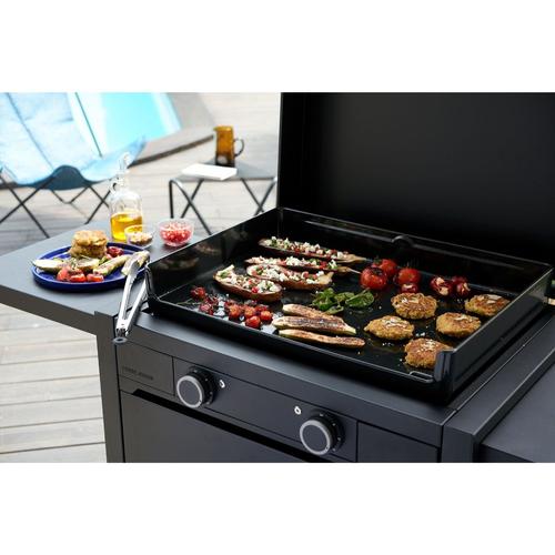 Visuel 6 du produit Plancha Modern électrique coloris noir en acier Forge Adour - 65,5 x 57,3 x 23,8 cm