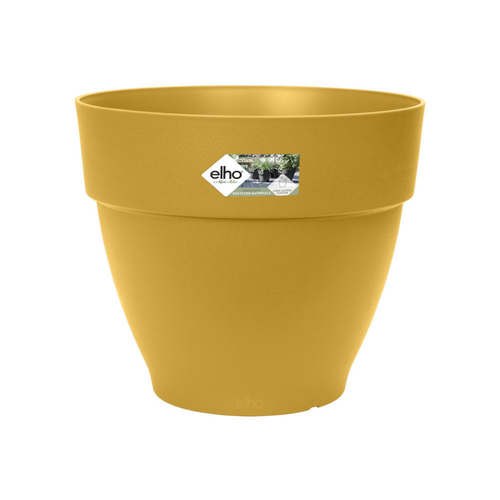 Visuel 1 du produit Pot en polypropylène jaune miel Elho Vibia Campana - Ø 20 x 17 cm