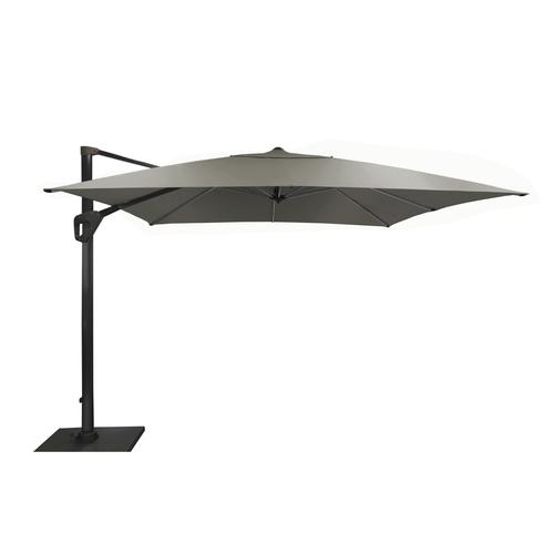 Visuel 1 du produit Parasol déporté rotating carré taupe 400 x 400 cm
