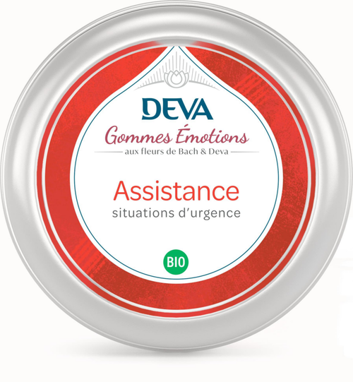 Visuel 1 du produit Gommes assistance situations d'urgence bio et vegan Deva - 45 g