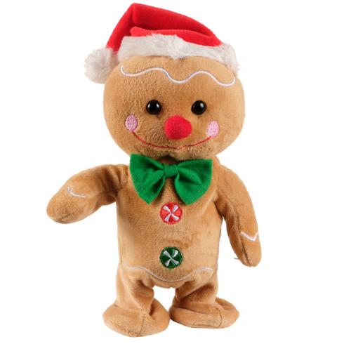 Visuel 3 du produit Peluche de Noël animée avec bonnet de père Noël - 10 x 10 x 20 cm