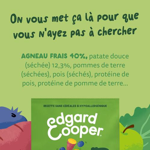 Visuel 9 du produit Croquettes pour chien adulte à l'agneau sans céréales Edgard & Cooper - 7 kg